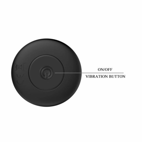 Mr. Play Wibrator Analny 12 Trybow USB Silikon Wodoodporny Czarny