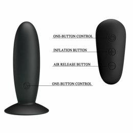 Mr. Play Wibrujący Korek Intymny 12 Trybow Czarny Pilot USB Silikon