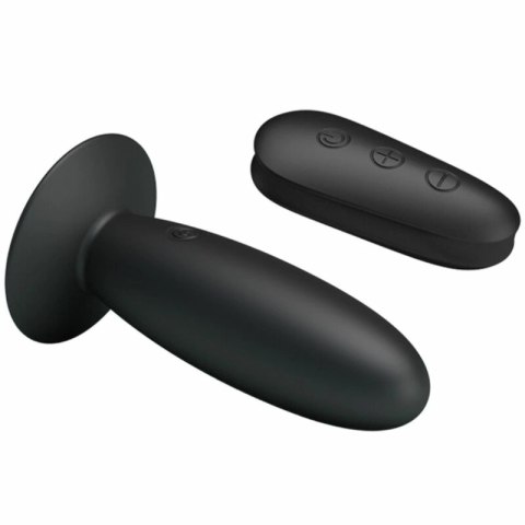 Mr. Play Wibrujący Korek Intymny 12 Trybow Czarny Pilot USB Silikon