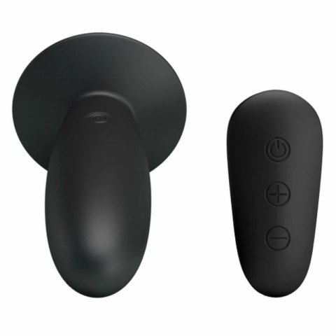 Mr. Play Wibrujący Korek Intymny 12 Trybow Czarny Pilot USB Silikon
