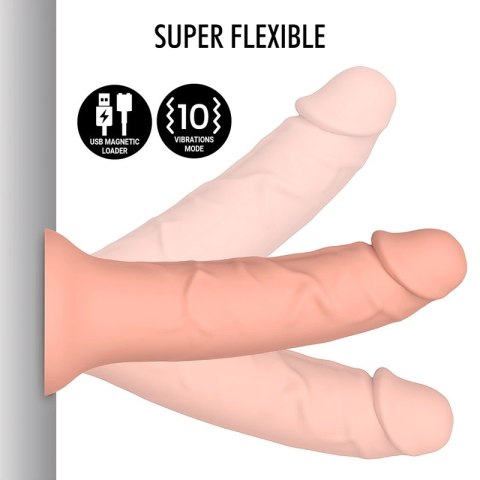 Mythology Asher S - Model z wibracją, kompatybilny z Watchme, skorzany odcień 18cm
