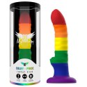 Mythology Colby Pride M - silikonowy model anatomiczny z przyssawką, tęczowy