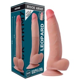 RockArmy Leopard 23 cm Model Podwojnej Gęstości z Przyssawką TPE
