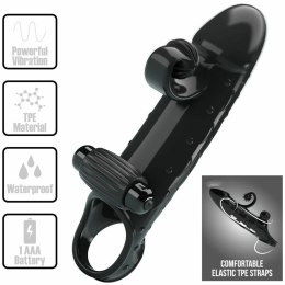 Romance MC64 Czarny Rękaw Anatomiczny z Funkcją Wibracji TPE