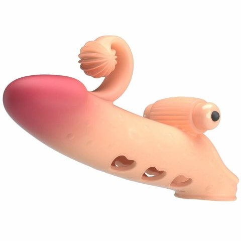 Romance MC64 - Wibrujący rękaw anatomiczny TPE, naturalny kolor