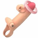 Romance MC64 - Wibrujący rękaw anatomiczny TPE, naturalny kolor