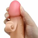 Romance MC64 - Wibrujący rękaw anatomiczny TPE, naturalny kolor
