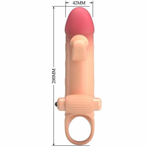 Romance MC64 - Wibrujący rękaw anatomiczny TPE, naturalny kolor