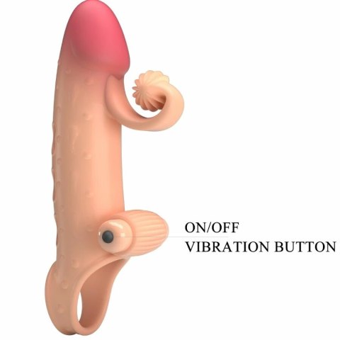 Romance MC64 - Wibrujący rękaw anatomiczny TPE, naturalny kolor