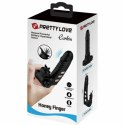 Pretty Love Corbin czarna nakładka wibrująca na palce 10 trybow