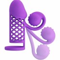 Romance Harden fioletowy rękaw silikonowy z funkcją wibracji 10 trybow