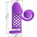 Romance Harden fioletowy rękaw silikonowy z funkcją wibracji 10 trybow