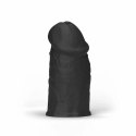 All Black E-Boy - maszyna intymna z anatomiczną teksturą, 17 cm