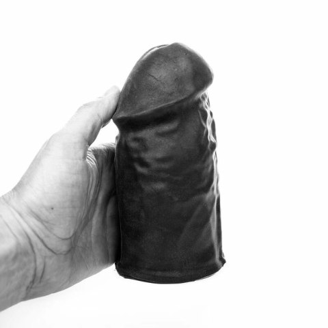 All Black E-Boy - maszyna intymna z anatomiczną teksturą, 17 cm