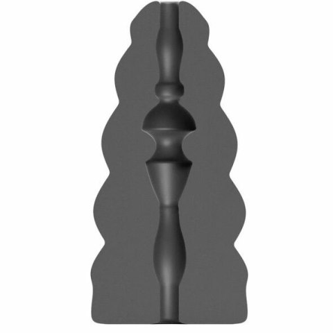 All Black Flick - spiralna maszyna intymna TPR 17 cm czarna