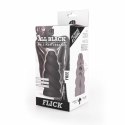 All Black Flick - spiralna maszyna intymna TPR 17 cm czarna
