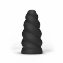 All Black Flick - spiralna maszyna intymna TPR 17 cm czarna