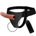 Harness Attraction Uprząż Intymna z Wibratorem 15 cm Naturalny TPR