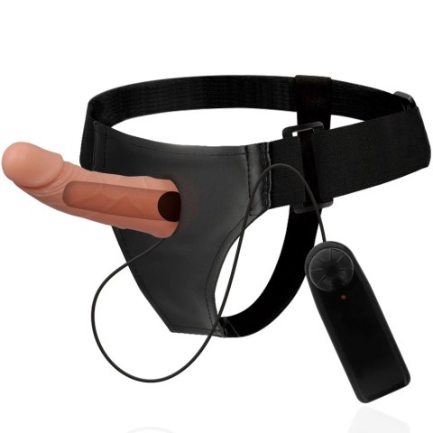 Harness Attraction Uprząż Intymna z Wibratorem 15 cm Naturalny TPR