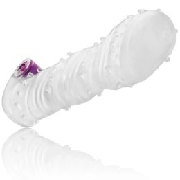 OHMAMA Nakładka Teksturowana z Wibrującą Końcowką 14cm elastyczna