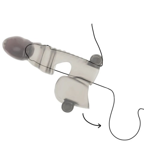 Ohmama Silikonowa Nakładka 3-silnikowa na strefy intymne 14cm