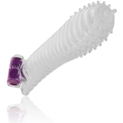 Ohmama Teksturowana nakładka intymna z wibrującym modułem 15 cm