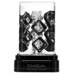 Tenga Crysta Block - nowoczesna maszyna intymna z elastycznymi blokami 57x57x90mm