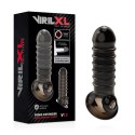 VirilXL V15 Czarny - Nakładka Powiększająca, Teksturowana, TPE, 13,5 cm