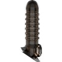 VirilXL V15 Czarny - Nakładka Powiększająca, Teksturowana, TPE, 13,5 cm