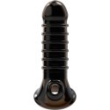 VirilXL V15 Czarny - Nakładka Powiększająca, Teksturowana, TPE, 13,5 cm