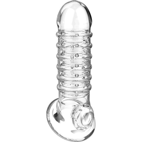 VirilXL V15 Przezroczysty rękaw intymny do powiększania rozmiaru 13,5 cm