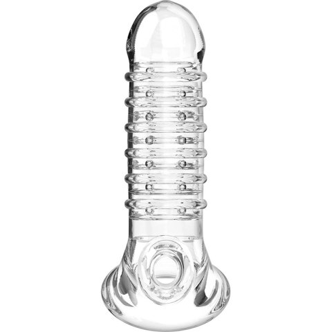 VirilXL V15 Przezroczysty rękaw intymny do powiększania rozmiaru 13,5 cm