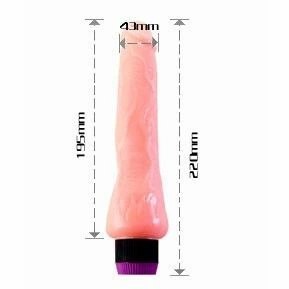 Baile Model RealTouch 19,5 cm - winylowy wibrator wielofunkcyjny