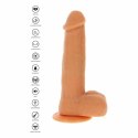 Get Real Naked Model z Obrotowymi Koralikami i Przyssawką 21 cm