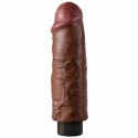 King Cock Model Wibrujący 15,24 cm Brązowy - elastyczny system przyssawek