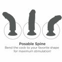 King Cock Vibe model brązowy 17,8 cm - wibrator z regulacją i przyssawką