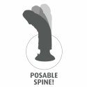King Cock Vibe model brązowy 17,8 cm - wibrator z regulacją i przyssawką