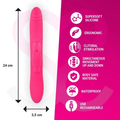 Moressa Warren Premium silikonowy model z systemem Rolling, fioletowy 25,5 cm