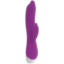 OHMAMA Delfinowy Wibrator Elastyczny 22 cm USB Liliowy