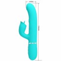 Pretty Love Aqua Green - Wibrujący model kroliczka z funkcją pulsacji i ruchomym języczkiem