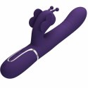Pretty Love Butterfly Violet - wielofunkcyjny masażer 4w1, silikonowy