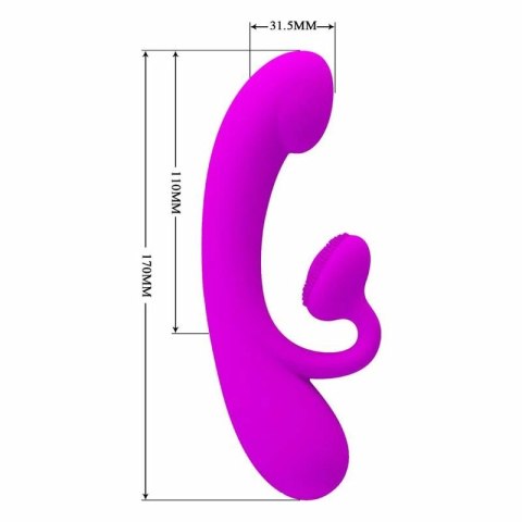 Pretty Love Felix model falujący silikon fioletowy 10 trybow USB