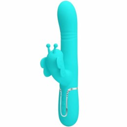 Pretty Love Motyl Aqua Green - Multifunkcyjny masażer intymny 4w1