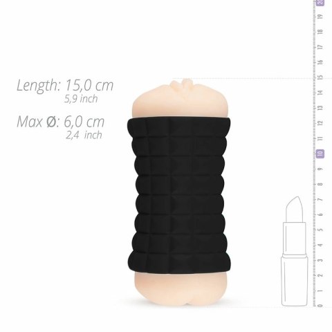 Womanvibe Gumy - Podwojna maszyna intymna TPR, elastyczna, 13,4 cm
