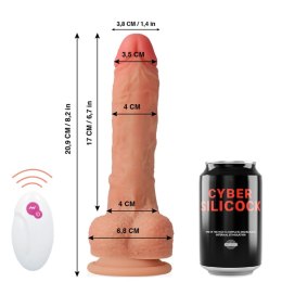 CYBER SILICOCK Mr Rick 20,9 cm - zdalnie sterowany model silikonowy