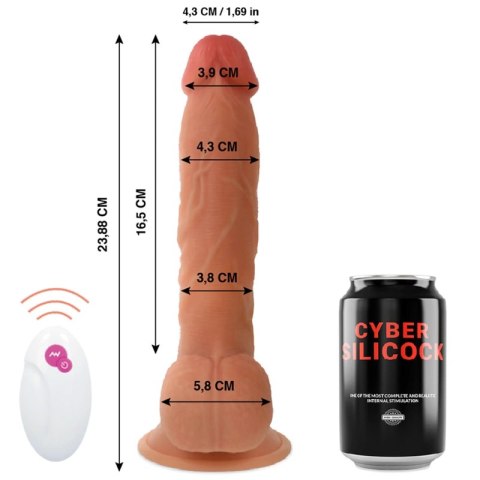 Cyber Silicock Ben Model Pilot Silikonowy 23,9 cm Wibracje USB