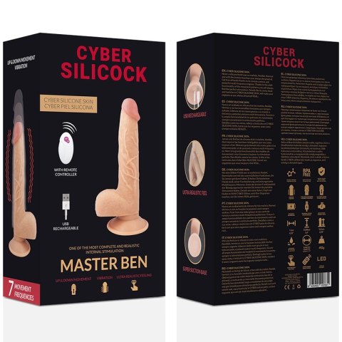 Cyber Silicock Ben Model Pilot Silikonowy 23,9 cm Wibracje USB