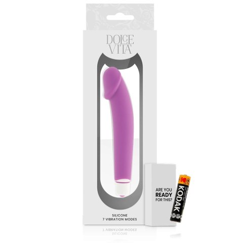 Dolce Vita Classic Violet silikonowy model wielofunkcyjny 158x31mm