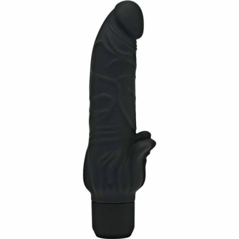 Get Real Classic Stim Czarny - anatomiczny wibrator z dodatkową stymulacją