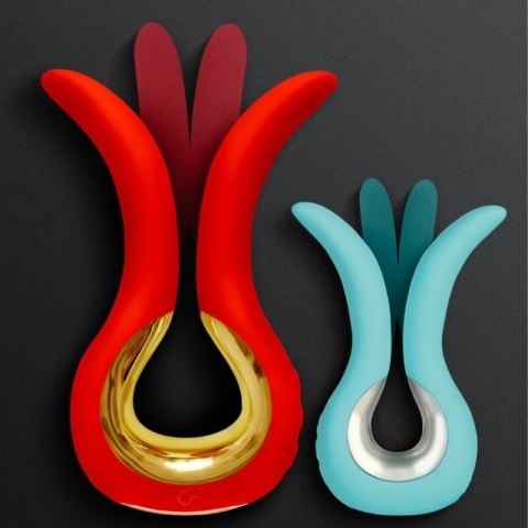 Gvibe Maxi Coral - dwusilnikowy model z elastycznymi końcowkami, 14,9 cm
